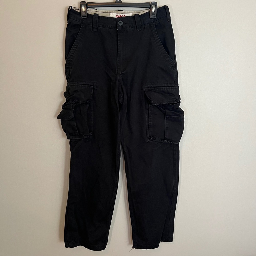 Emergency Exit Men Black Cargo Pant 100 Cotton Tactical Workwear 30x32 Utility